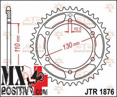 IRON SPROCKET SUZUKI GSX R 1000 2017-2020 JT JTR1876.45 45 DENTI PASSO 525 NERA