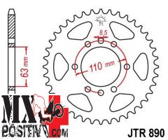 IRON SPROCKET KTM 390 DUKE 2013-2022 JT JTR890.45 45 DENTI PASSO 520 NERA
