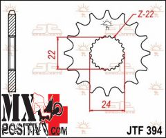 FRONT SPROCKET APRILIA RS 125 1993-2011 JT JTF394.14 PASSO 520 14 DENTI DIAM. 24X22X14,5