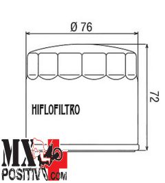 FILTRO OLIO DUCATI 796 MONSTER 2012-2014 HIFLO HF153