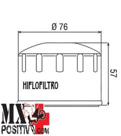 FILTRO OLIO PIAGGIO SCOOTER 500 2003-2016 HIFLO HF184 O.E.M. 830239