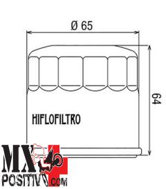 FILTRO OLIO HONDA VTR 1000 2003-2006 HIFLO HF204
