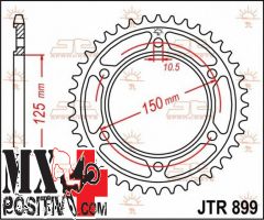 IRON SPROCKET KTM 950 ADVENTURE 2003-2006 JT JTR899.42 42 DENTI PASSO 525 NERA