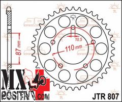 IRON SPROCKET SUZUKI GSX 650 F 2008-2016 JT JTR807.48 48 DENTI PASSO 525