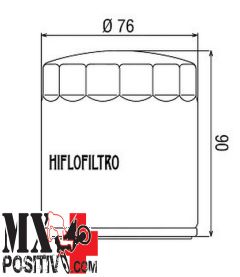 FILTRO OLIO MOTO GUZZI 850 1989-2011 HIFLO HF551