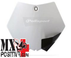 NUMBER PLATE KTM 250 SX F 2007-2012 POLISPORT P8664400007 COLORE OEM 2011/2012 BIANCO