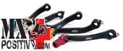 SHIFT LEVER ALUMINIUM ARTICULATED OBTAINED FROM FULL HONDA CRF 450 R 2002-2016 MOTOCROSS MARKETING LCP4302R PUNTALE ROSSO