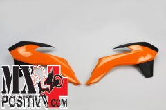 FIANCHETTI RADIATORE KTM EXC 200 2014-2016 UFO PLAST KT04052999 ARANCIO-NERO OEM 14