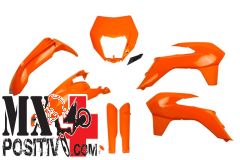 COMPLETE PLASTIC KIT KTM EXC-F 500 2014-2016 UFO PLAST KTKIT524F127 CON FARO ARANCIA