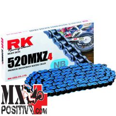CATENA KTM EXC 500 2012-2016 RK EXCEL RK520MXZ4120B PASSO 520 120 MAGLIE BLU / BLUE