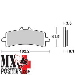 FRONT BRAKE PADS DUCATI STREETFIGHTER V4 / S 2020-2024 SBS 6568415 841HS HS SINTERIZZATA