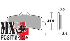 FRONT BRAKE PADS KTM SUPER DUKE 1290 R 2014-2019 SBS 656841RT RST SINTERIZZATA RACING