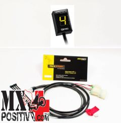 GEAR INDICATOR DISPLAY KIT INDIAN CHIEF (CLASSIC, VINTAGE, DARK HORSE) 2014-2022 HEALTECH HT-GPXT-YELLOW + HT-GPX-WSS GIALLO