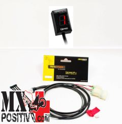 GEAR INDICATOR DISPLAY KIT DUCATI MONSTER 900 VALVOLE PICCOLE 49KW 1997-1999 HEALTECH HT-GPXT-RED + HT-GPX-WSS ROSSO