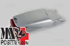 REAR FENDER KTM 400 1993-1997 UFO PLAST KT03049340 CON PORTATARGA/WITH TAIL LIGHT ARGENTO/SILVER