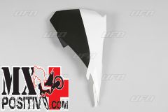 COPERCHIO CASSA FILTRO KTM SX 85 2013-2017 UFO PLAST KT04043999K  coperchio scatola filtro lato sinistro/ left airbox cover BIANCO-NERO / WHITE-BLACK