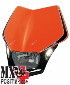 LIGHT PLATE V-FACE LED KTM EXC-F 450 1996-1999 RACETECH R-MASKARNR009 ARANCIONE