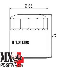 FILTRO OLIO HONDA XL 600 V TRANSALP 1987-2000 HIFLO HF303C CROMATO