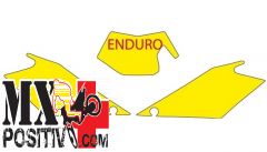 KIT ADESIVI PORTANUMERO GAS GAS EC 125 2008-2009 BLACKBIRD 3904/GF GIALLO FLUO