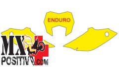KIT ADESIVI PORTANUMERO GAS GAS EC 515 2014-2015 BLACKBIRD 3908/B BIANCO