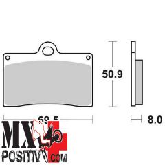 FRONT BRAKE PADS CAGIVA MITO 125 EV - 916 REPLICA 1994-2007 SBS 6565665 566HS SINTERIZZATA
