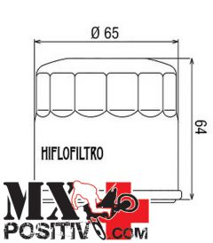 FILTRO OLIO HONDA XL 700 V TRANSALP 2008-2013 HIFLO HF204