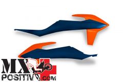 FIANCHETTI RADIATORE KTM EXC-F 250 2020-2023 UFO PLAST KT04092999C BLU-ARANCIO OEM 22